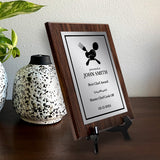 Cooking Competition and Chef Customizable Award Plaque | Recognition of Achievement and Service Personalizable Plaques