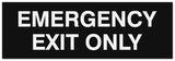 Signs ByLITA Basic Emergency Exit Only Sign | Easy Installation | Durable Wall or Door Sign
