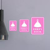 Portrait Round Plus Bride's Room Wall or Door Sign | Weddings & Events Signage