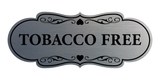 Signs ByLITA Designer Tobacco Free Wall or Door Sign | Easy Installation | Warning Business Signage