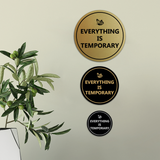 Signs ByLITA Circle Everything Is Temporary Wall or Door Sign