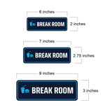 Standard Plus Break Room Door or Wall Sign | Business and Workplace Signage