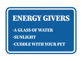 Signs ByLITA Classic Framed Energy Givers Wall or Door Sign