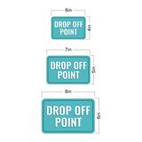 Classic Framed Plus Drop Off Point Wall or Door Sign | Health And Safety Office Signage