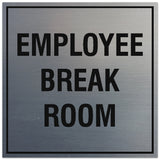 Signs ByLITA Square Employee Break Room Sign - Easy Installation | Durable Material