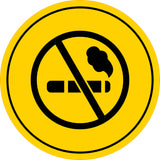 Circle Plus No Smoking Wall or Door Sign | Easy Installation | Health & Safety Signage