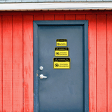 Classic Framed Plus Warning Children Prohibited Wall or Door Sign | Children Safety Sign