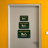 Classic Framed Plus Group Therapy Practiced Here Wall or Door Sign | Farmstyle Vintage Home Decor