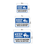 Classic Framed Plus Keep Fingers Clear Of Machine While In Motion Wall or Door Sign | Workplace Safety Compliance Signs