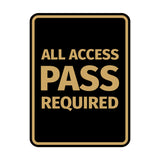 Signs ByLITA Portrait Round All Access Pass Required Door or Wall Sign Easy Installation | Directing Artists & Co-Workers | Music | Concert | Festivals