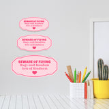 Victorian Plus Beware Of Flying Hugs And Random Acts Of Kindness Wall or Door Sign | Girl