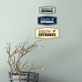 Fancy South Entrance Wall or Door Sign
