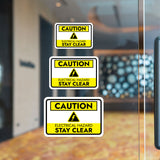 Classic Framed Plus Caution Electrical Hazard Stay Clear Door or Wall Sign | Workplace Health and Safety Warning Signage