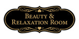 Signs ByLITA Designer Beauty & Relaxation Room Wall or Door Sign