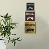 Signs ByLITA Square Motorcycle Wall or Door Sign