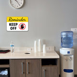 Classic Framed Plus Reminder Keep Off Door or Wall Sign | Health & Safety Signage