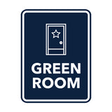 Signs ByLITA Portrait Round Green Room Door or Wall Sign Easy Installation | Directing Artists & Co-Workers | Music | Concert | Festivals