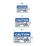 Classic Framed Plus Caution Keep Clear Of Moving Parts Wall or Door Sign | Workplace Safety Compliance Signs