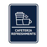 Signs ByLITA Portrait Round Cafeteria Refreshments Door or Wall Sign Easy Installation | Directing Artists & Co-Workers | Music | Concert | Festivals