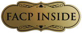 Signs ByLITA Designer Facp Inside Sign - Easy Installation | Durable Wall or Door Sign