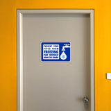 Classic Framed Plus Prevent Your Pipes From Freezing Pour Antifreeze Down The Drains Wall or Door Sign | RV Accessories