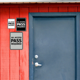 Signs ByLITA Portrait Round All Access Pass Required Door or Wall Sign Easy Installation | Directing Artists & Co-Workers | Music | Concert | Festivals