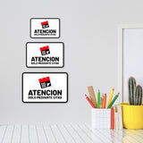Classic Framed Plus Atencion Solo mediante citas Door or Wall Sign | Spanish | Home Office Business Front Door