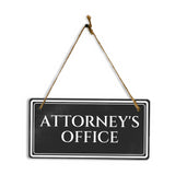 Attorney's Office 5" x 10" Hanging Wall or Door Sign | Legal and Court House Rustic Twine Signage