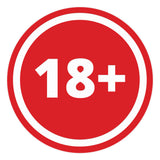 Signs ByLITA Circle 18+ Graphic Door or Wall Sign | Easy Installation | Durable Construction | Promote Health And Safety | Caution Warning Sign for Home, Business and Office Spaces
