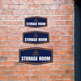 Fancy Plus Storage Room Wall or Door Sign | Business and Workplace Signage