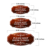 Victorian Plus Please Keep Door Closed Wall or Door Sign | Business and Workplace Signage