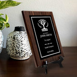 Better Luck Next Time Novelty Funny Customizable Award Plaque | Funny Parody Achievement Personalizable Plaques