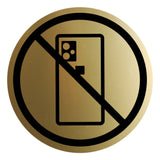 Signs ByLITA Circle No Cellphones Graphic Door or Wall Sign | Easy Installation | Durable Construction | Promote Health And Safety | Caution Warning Sign for Home, Business and Office Spaces