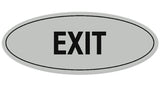 Signs ByLITA Oval Exit Sign - Laser-Engraved Lettering | Durable ABS Plastic | Vibrant Colors | Powerful Foam Tape