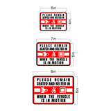 Classic Framed Plus Please Remain Seated and belted In When The Vehicle Is In Motion Wall or Door Sign | RV Accessories