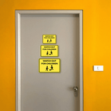 Classic Framed Plus Watch Out For Children Wall or Door Sign | Children Safety Sign