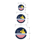 Circle Plus Honor, Duty, Country: United States Military Door or Wall Sign Honor Veterans with Military Signs | US Pride | Veteran Gratitude and Discount Signs