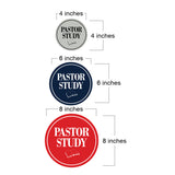 Signs ByLITA Circle Pastor Study Wall or Door Sign
