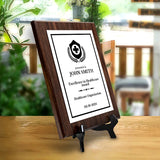 Health Professional Theme Custom Award Plaque | Achievement and Service Personalizable Plaques