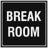 Signs ByLITA Square Break Room Sign - Easy Installation | Durable Material