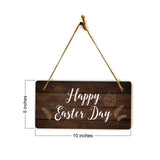Happy Easter Day 5x10 Hanging Wall or Door Sign | Religious Home Decor