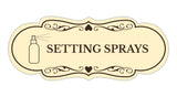 Signs ByLITA Designer Setting Sprays Makeup Area Wall or Door Sign