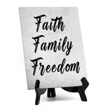 Family Home Decor Table Signs 6x8 Easy Installation | Great For Hospitality Venues, Parties & Homes | Funny Novelty Gifts