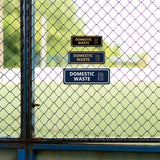 Signs ByLITA Standard Domestic Waste Door or Wall Sign Durable ABS Plastic | Laser Engraved | Easy Installation | Elegant Design