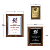 Thank You For Your Service Military and First Responders Customizable Award Plaque |Easel Mount Option | Patriotic Recognition of Achievement and Service Personalizable Plaques