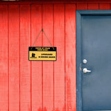 Swim At Your Own Risk! Lifeguard Is Drunk Again 5" x 10" Hanging Wall or Door Sign | Safety Signs
