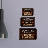 Classic Framed Plus The Best Days End In Dirty Clothes Wall or Door Sign | Funny Naughty Decor