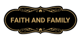 Designer Faith and Family Wall or Door Sign