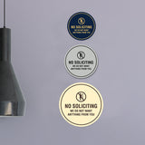 Circle No Soliciting We Do Not Want Anything From You Wall or Door Sign