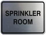 Signs ByLITA Classic Framed SPRINKLER ROOM Door or Wall Sign Durable ABS Plastic | Laser Engraved | Easy Installation | Elegant Design